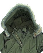 US PARKA PELZKAPUZE F.M51 OLIV