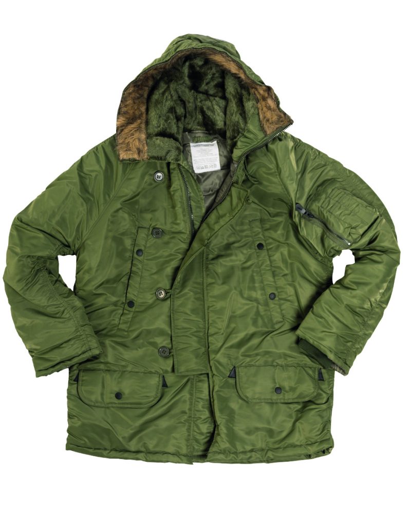 US FLIEGERPARKA N3B BASIC OLIV