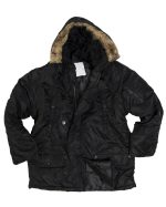 US FLIEGERPARKA N3B BASIC SCHWARZ