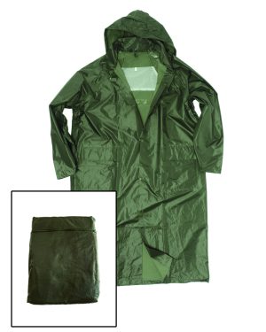 REGENMANTEL PES/PVC OLIV