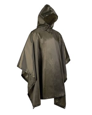 PONCHO 'BASIC' PE R/S 260GR. OLIV
