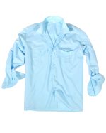 DIENSTHEMD 1/1 ARM T/C HELLBLAU