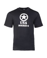 T-SHIRT M.DRUCK 'ALLIED STAR' SCHWARZ