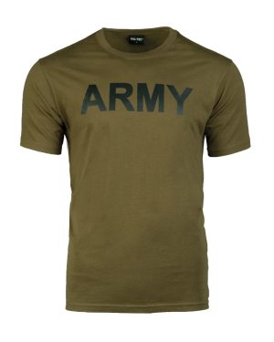 T-SHIRT M.DRUCK 'ARMY' OLIV