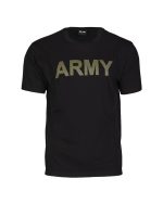 T-SHIRT M.DRUCK 'ARMY' SCHWARZ