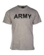 T-SHIRT M.DRUCK 'ARMY' GRAU
