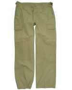 US BDU HOSE WOMAN R/S PREWASH KHAKI