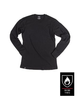 UNTERHEMD FLAMMH.ISO11612 LANG SCHWARZ
