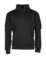TACTICAL SWEATSHIRT M.ZIPPER SCHWARZ