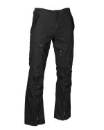 FLIEGERHOSE COTTON VINTAGE 'STRAIGHT CUT' SCHWARZ