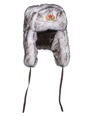 RUSS.WINTERMÜTZE 'SHAPKA' WEISS