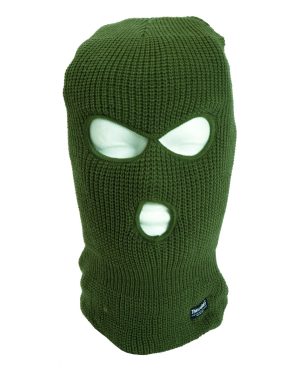 KOPFHAUBE BALACLAVA 3-LOCH THINSULATEOLIV