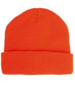 ROLLSTRICKMÜTZE POLYACRYL ORANGE