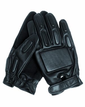 SEC HANDSCHUHE LEDER SCHWARZ