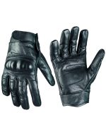 TACTICAL GLOVES LEDER SCHWARZ