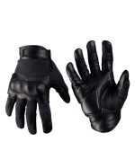 TACTICAL GLOVES LEDER/ARAMID SCHWARZ