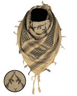 HALSTUCH 'SHEMAGH' 110X110CM RIFLES COYO/SCHW.