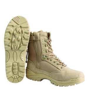 TACTICAL BOOT M.YKK® ZIPPER KHAKI