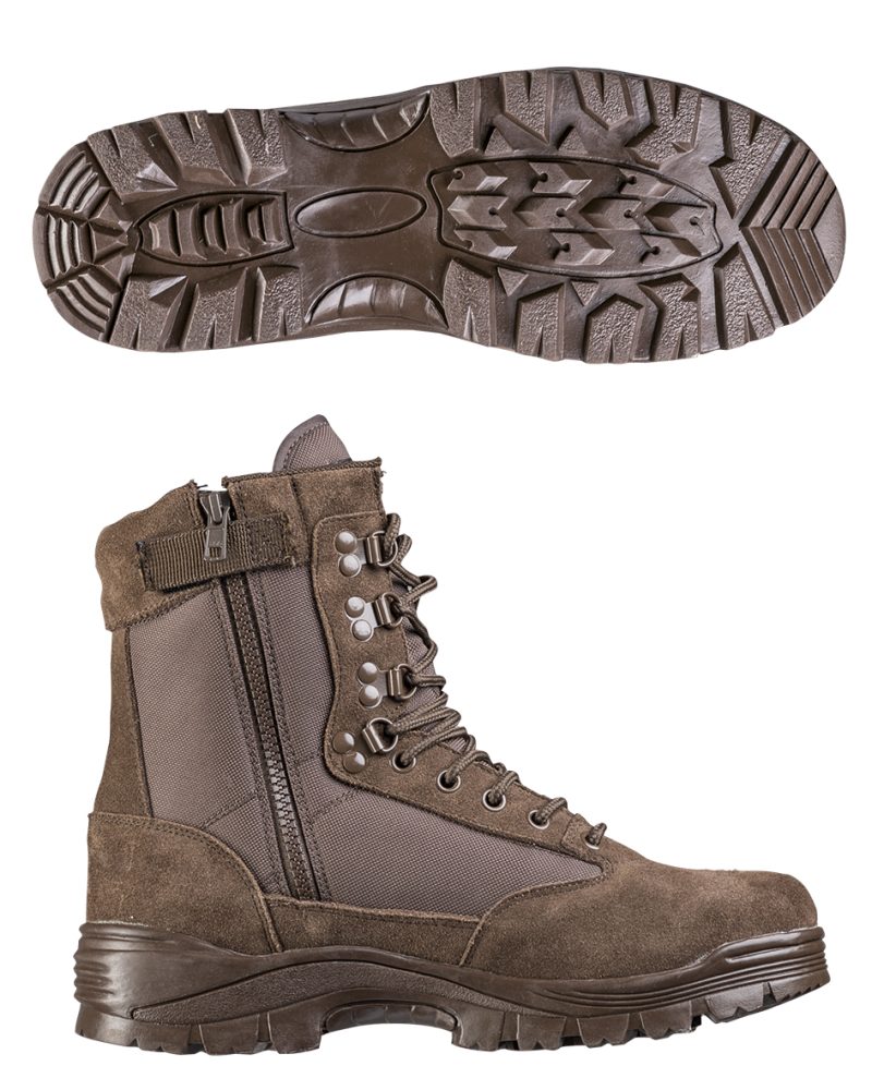 TACTICAL BOOT M.YKK® ZIPPER BRAUN – Bild 2