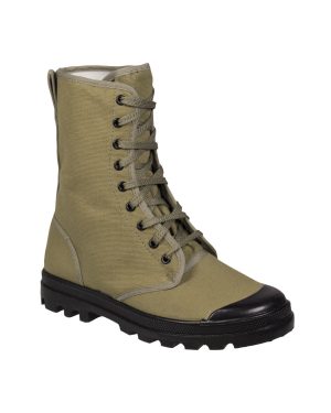 FRANZ.COM.SCHUHE CANVAS 9-LOCH OLIV
