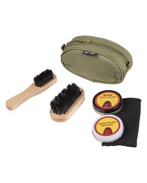 SCHUHPUTZZEUG KOMPLETT OLIV
