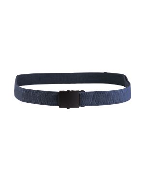 US HOSENGÜRTEL COTTON DK.BLAU BLACK BUCKLE
