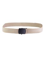 US HOSENGÜRTEL COTTON KHAKI BLACK BUCKLE