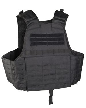 LASER CUT CARRIER WESTE SCHWARZ