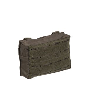 LASER CUT BELT POUCH SM OLIV