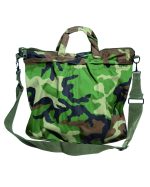 US FLIEGER HELMTASCHE M.TRAGEGURT WOODLAND