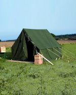 ARMEEZELT US SMALL WALL 2,70X2,70 M OLIV