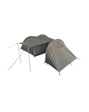 ZELT 2 PERS. M.STAURAUM 1,30X3,90 M