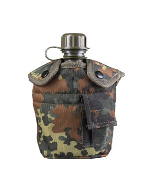 US FELDFLASCHE KST.M.BE.U.HÜ.FLECKTARN