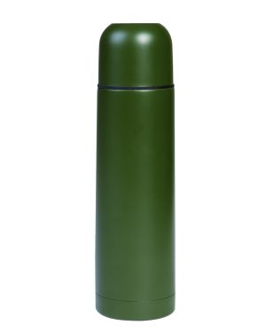 VAKUUM THERMOSFLASCHE S/STEEL 1,0L OLIV