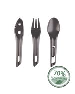 THE OCYS (OUTDOOR CUTLERY SET) WILDO® DARK GREY