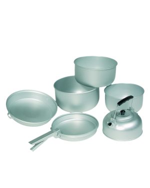 KOCH-SET ALU (3 TÖPFE,PFANNE,TEEKESSEL)