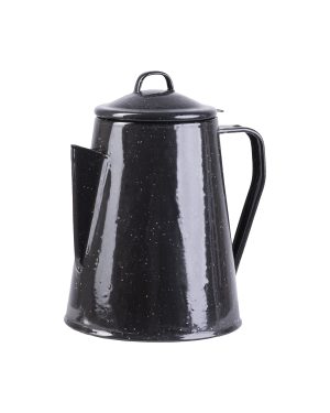 KAFFEEKANNE EMAILLE M.PERCOLATOR (8 TA.) SCHWARZ