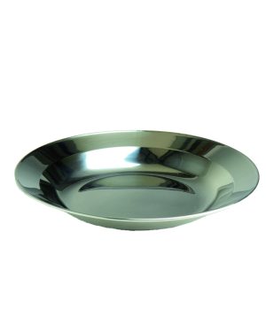 TELLER TIEF STAINLESS STEEL 22 CM