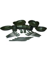 TELLER U. BESTECK-SET 26-TLG. OLIV