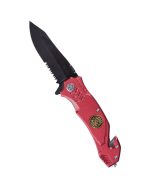 EINHANDMESSER 'FIRE BRIGADE' ROT