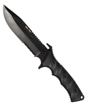 KAMPFMESSER G10 M.NYLON SCHEIDE SCHWARZ