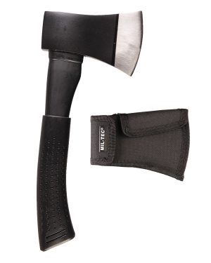 VOLLSTAHLAXT M.KOPFTASCHE SCHWARZ