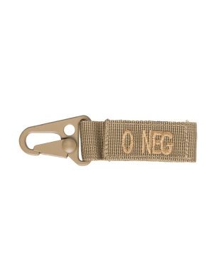 TACT.KEYHOLDER BLOOD 0 NEGATIV 5 ST./PACK COYOTE