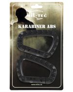 KARABINER ABS (2 ST./BLISTER) SCHWARZ