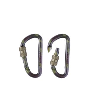 TACTICAL KARABINER WOODLAND 60MM (PAAR)