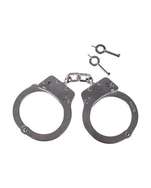HAND CUFFS DOUBLE LOCK STEEL FLEXIBEL