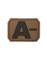 PATCH 3D BLOOD A NEGATIV DARK COYOTE