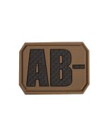 PATCH 3D BLOOD AB NEGATIV DARK COYOTE
