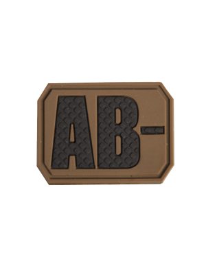 PATCH 3D BLOOD AB NEGATIV DARK COYOTE