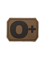 PATCH 3D BLOOD 0 POSITIV DARK COYOTE